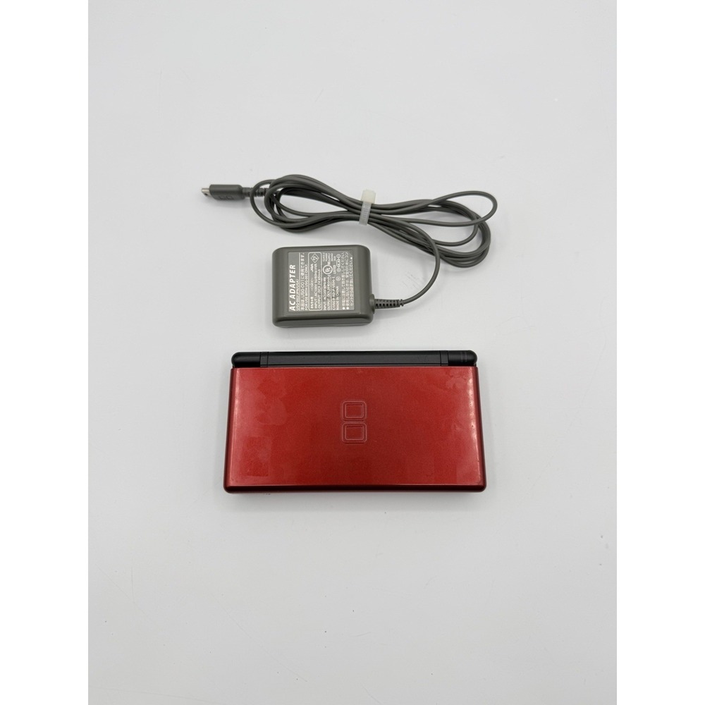 Nintendo DS Lite USG-001 Red/Black Handheld Console w Charger